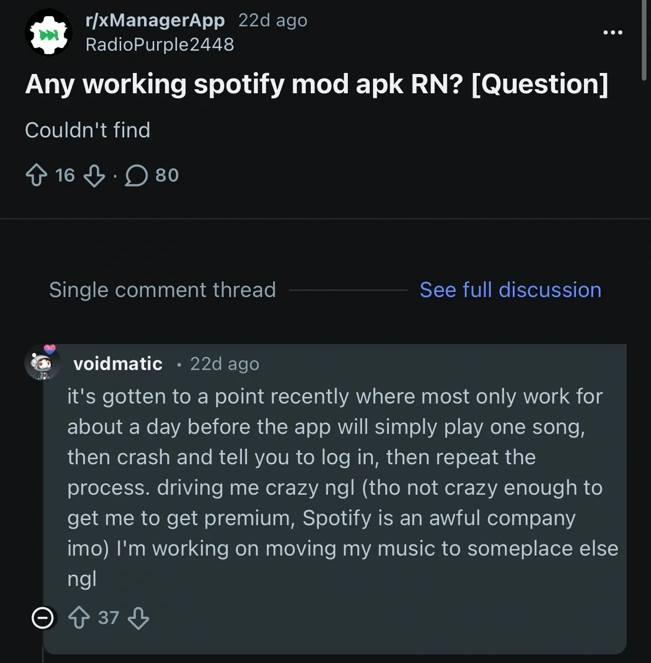 Spotify Android Discussion