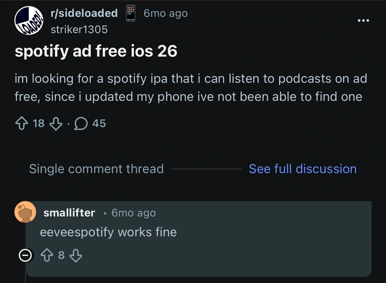 Spotify iOS Discussion